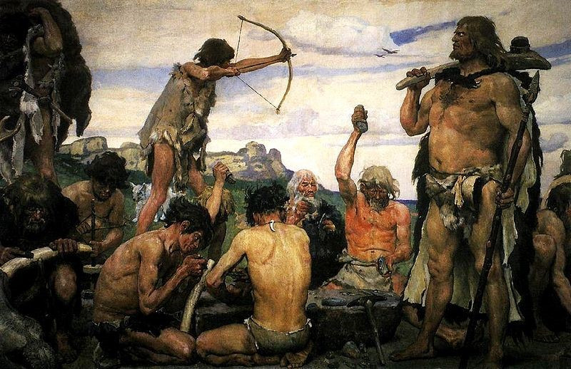 The Stone age (source Wikipedia/Wikimedia Commons)